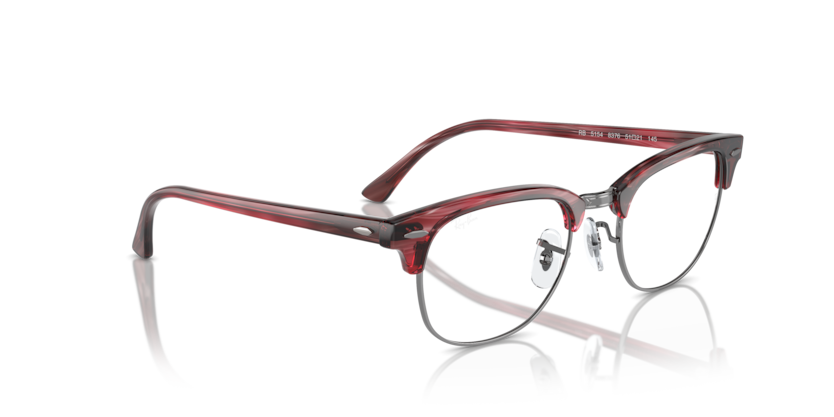 0RX5154 - Ray - Ban Vista - Red - (Striped Red 8376) - 51 - 21 - 145 MM - Ardor Eyewear 7895653291348