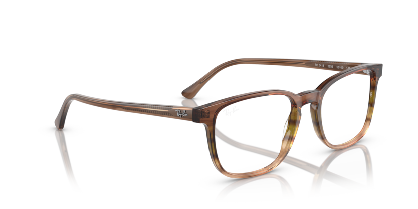 0RX5418 - Ray - Ban Vista - Brown - (Striped Brown & Green 8255) - 54 - 19 - 145 MM - Ardor Eyewear 8056597827119