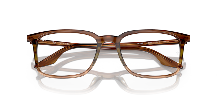 0RX5421 - Ray - Ban Vista - Brown - (Striped Brown & Green 8255) - 53 - 19 - 145 MM - Ardor Eyewear 8056597937160