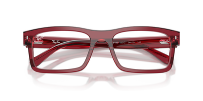 0RX5435 Transparent Bordeaux close front view image 6 barcode 8056262889534