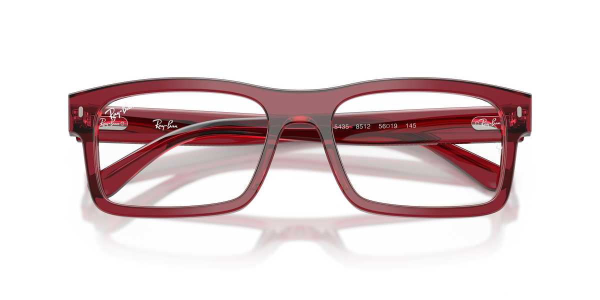 0RX5435 Transparent Bordeaux close front view image 6 barcode 8056262889534