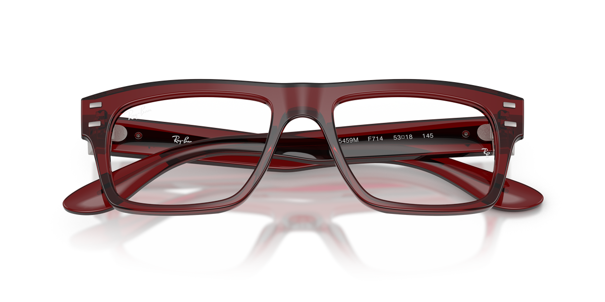 0RX5459M Transparent Red close front view image 6 barcode 8056266262029