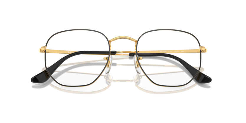 0RX6448 - Ray - Ban Vista - Black - (Black On Gold 3175) - 48 - 21 - 145 MM - Ardor Eyewear 7895653291843