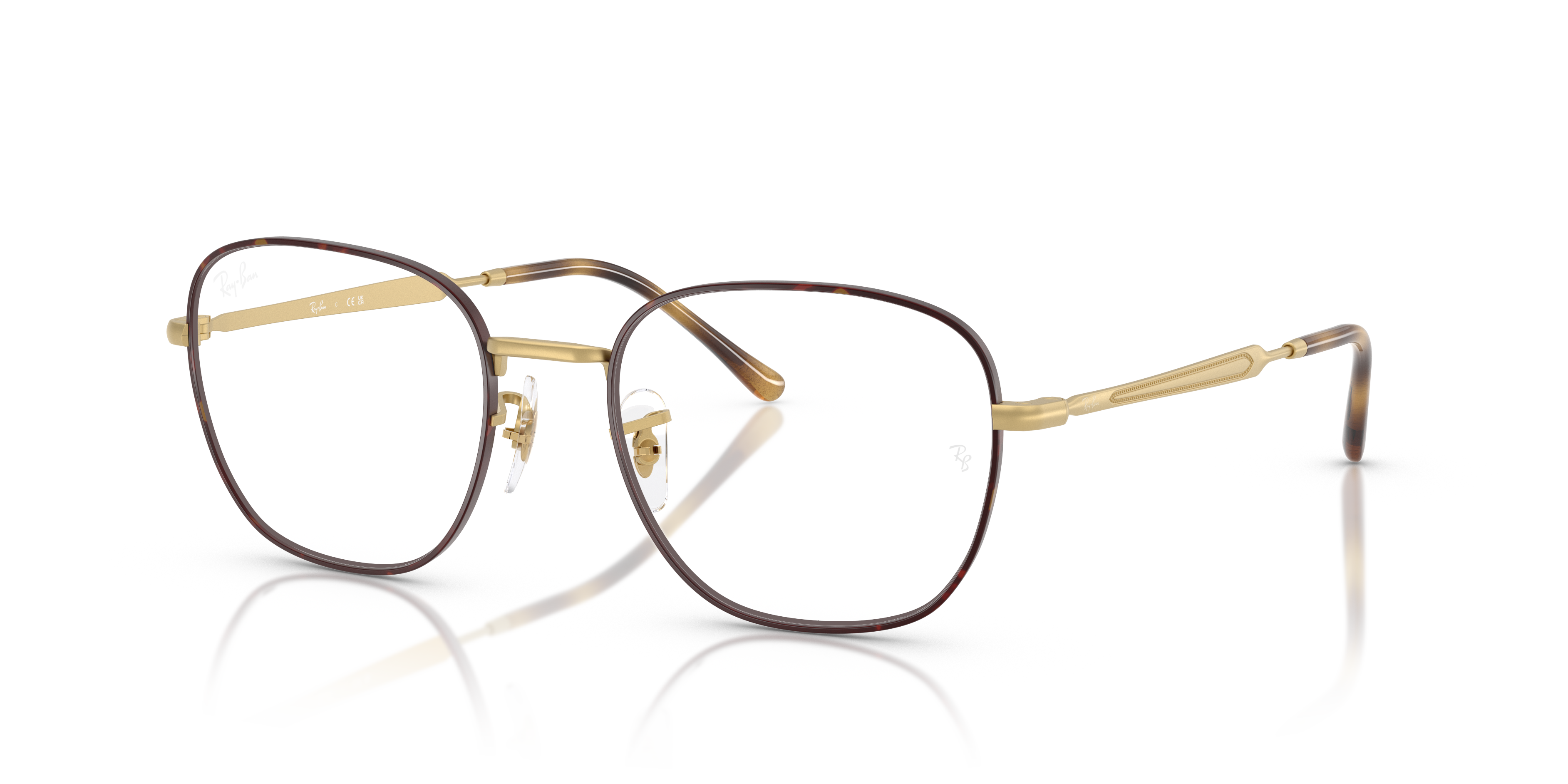 Ray-Ban Vista RX6534 Matt Havana On Matt Arista Gold 8056262413951