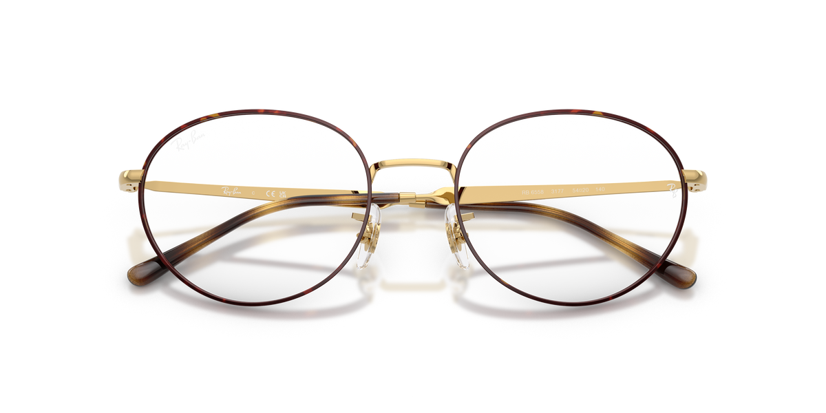 0RX6558 Havana On Gold close front view image 6 barcode 8056262970720