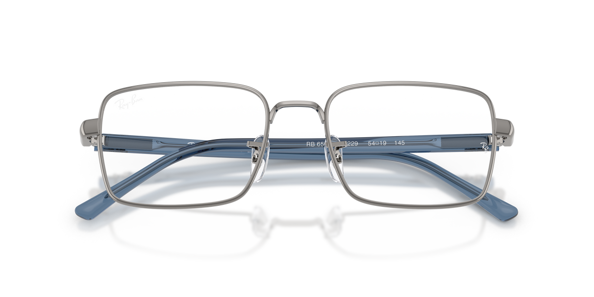 0RX6560 Gunmetal / Bio Demo Lens (3229) close front view image 6 barcode 8056262970607