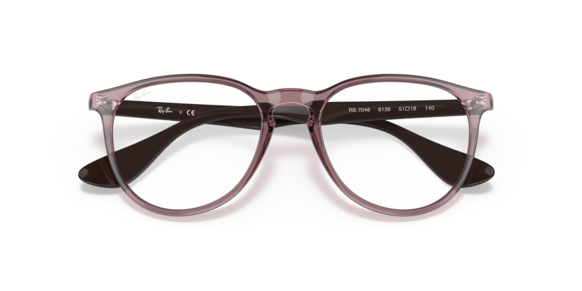 0RX7046 - Ray - Ban Vista - Violet - (Transparent Violet 8139) - 51 - 18 - 140 MM - Ardor Eyewear 7895653229020