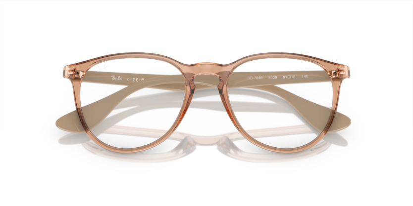 0RX7046 - Ray - Ban Vista - Brown - (Transparent Brown 8339) - 51 - 18 - 140 MM - Ardor Eyewear 7895653280502