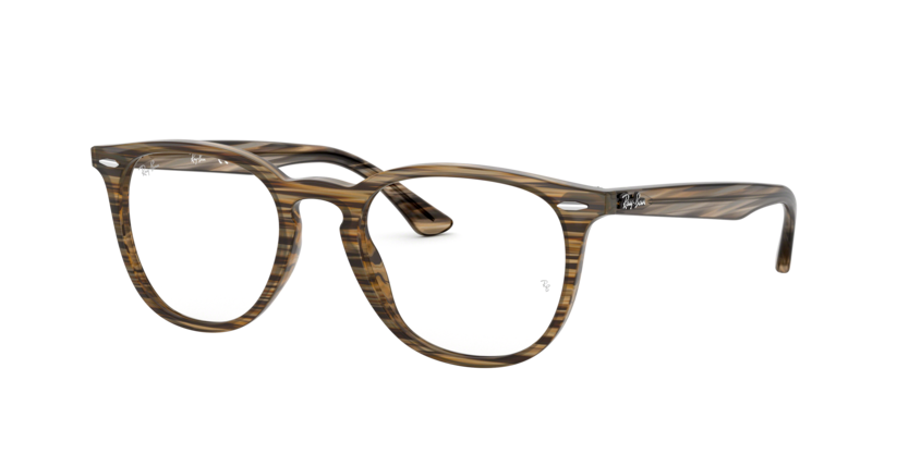 Brown Grey Striped - 0RX7159 8053672823431 Ray-Ban Vista Eyeglasses Unisex Phantos