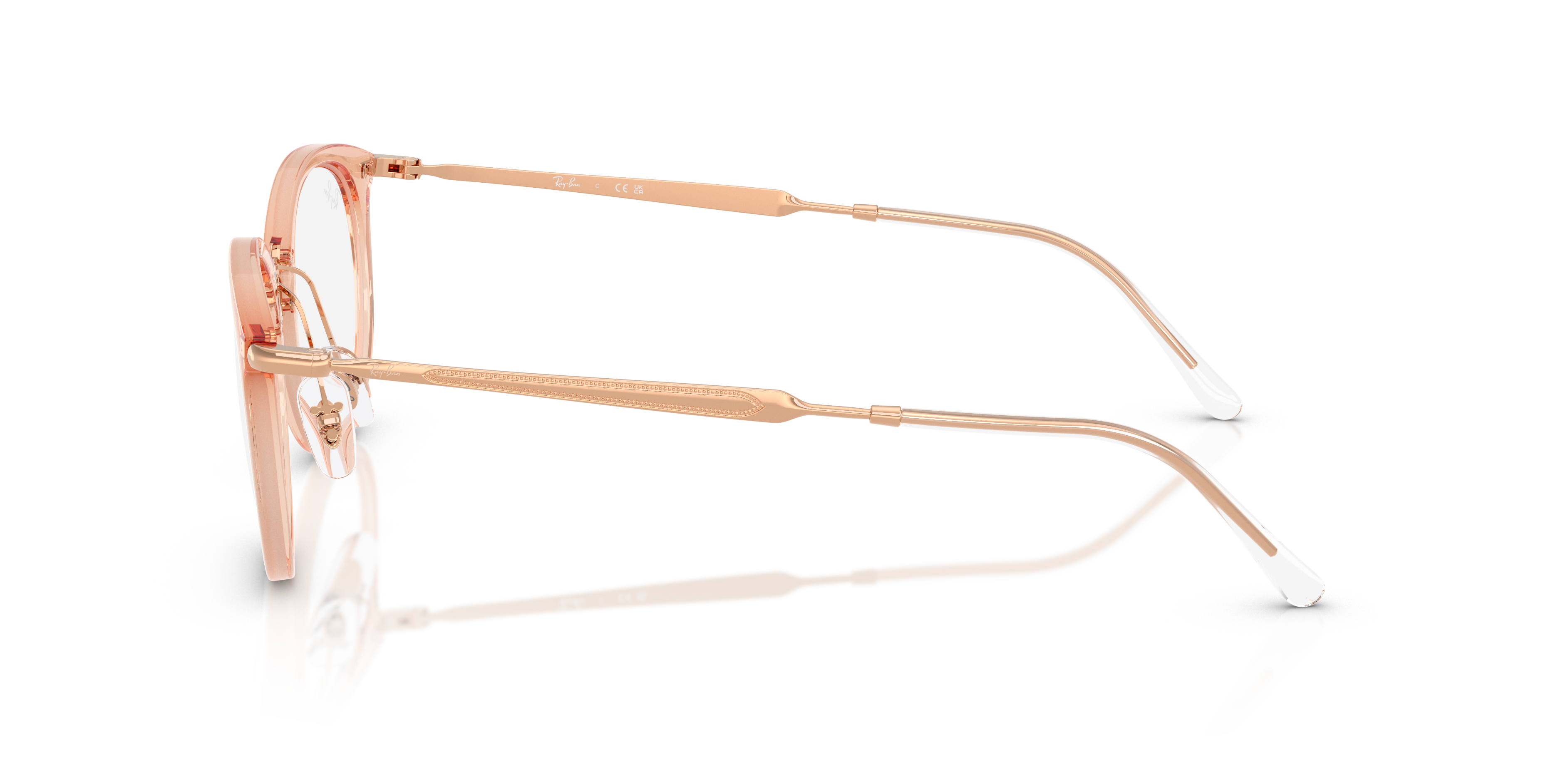 Ray-Ban Vista RX7255 Transparent Beige 8056262453803