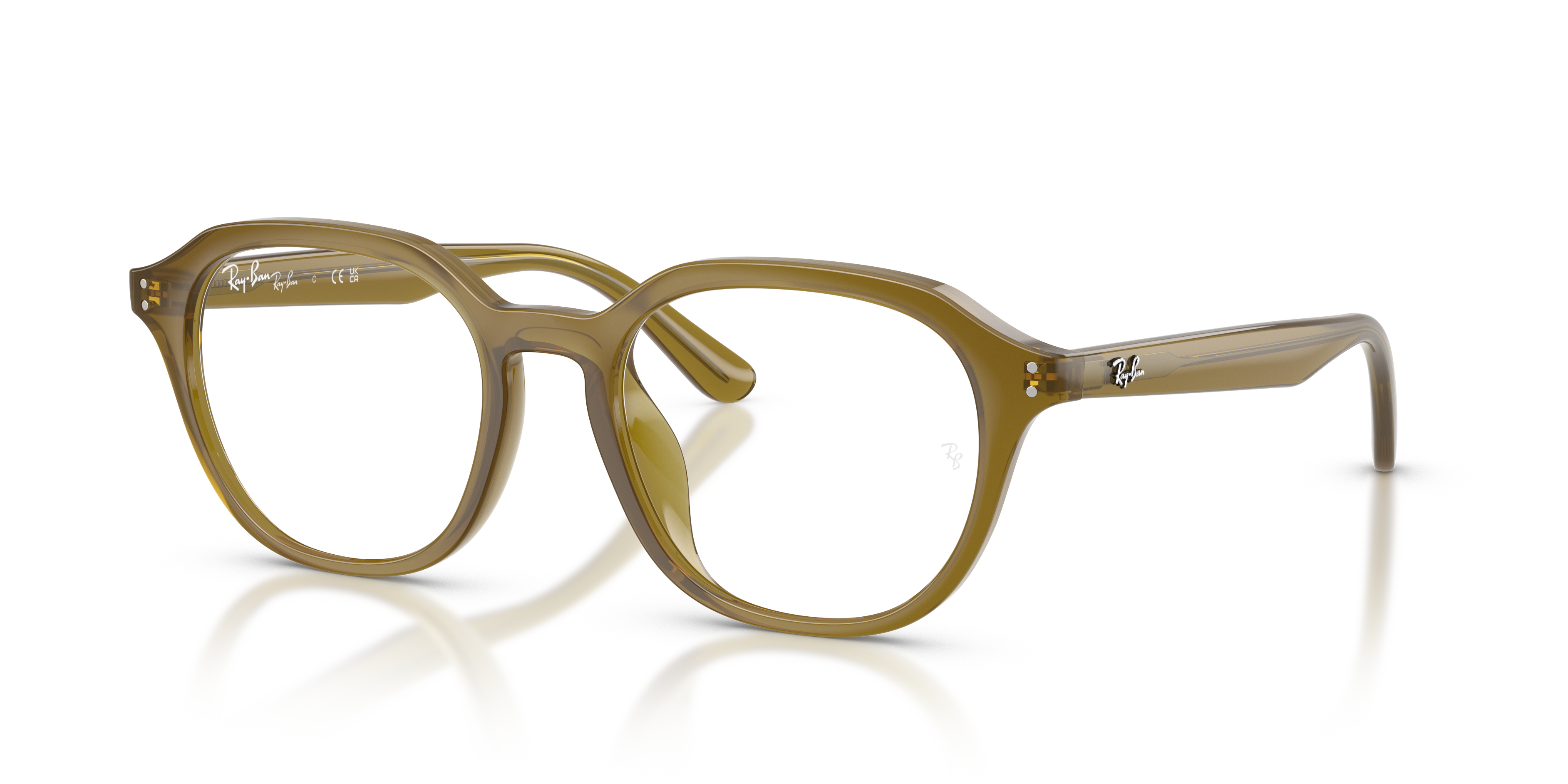 Ray-Ban Vista RX7259D Transparent Olive Green 8056262460825