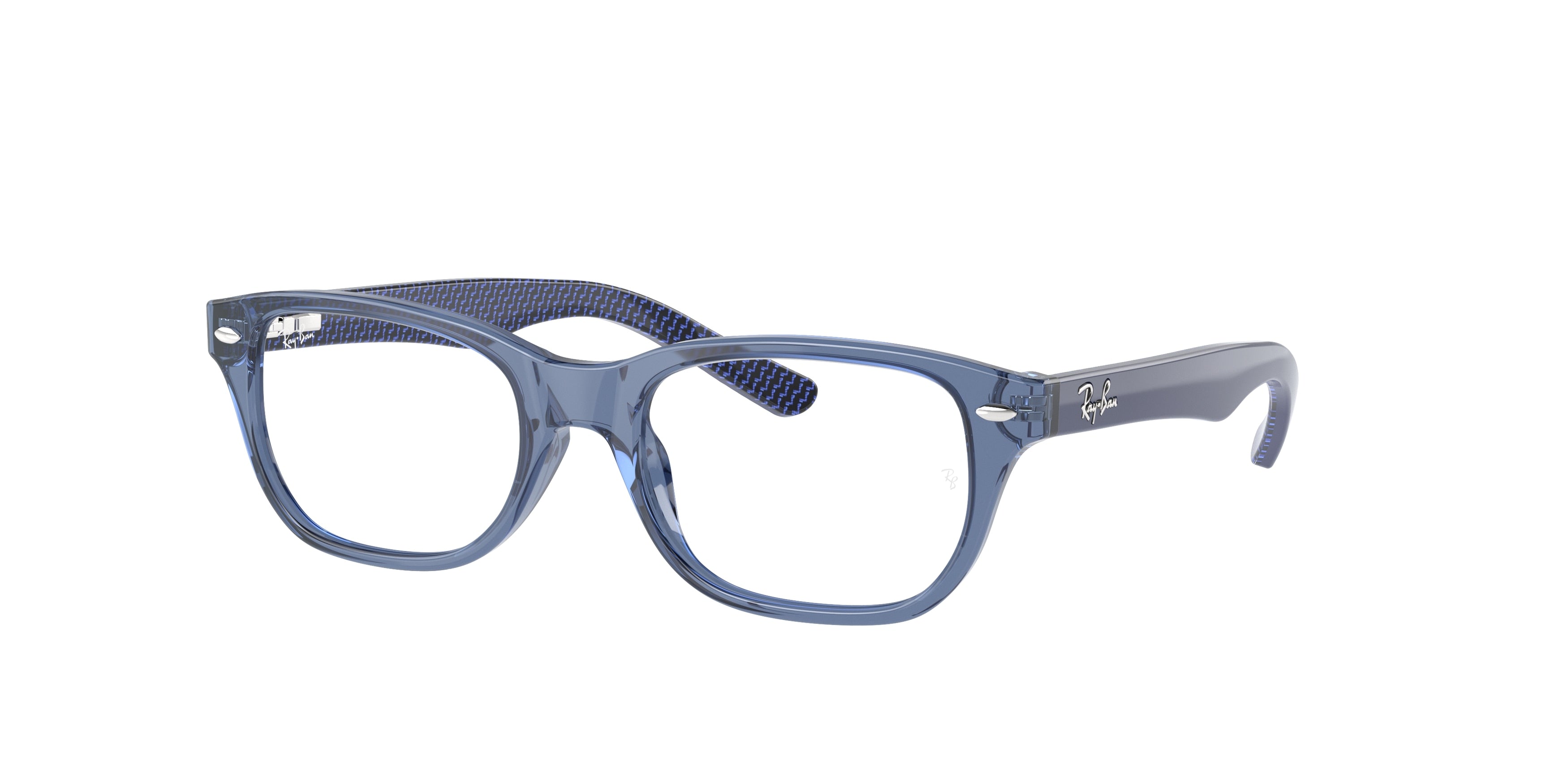 0RY1555 - Ray - Ban Junior Vista - Blue - (Transparent Blue 3977) - 48 - 16 - 130 MM - Ardor Eyewear 8056262165515