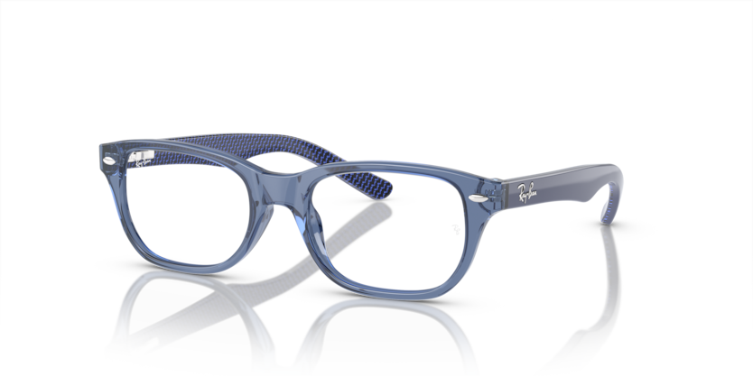 0RY1555 - Ray - Ban Junior Vista - Blue - (Transparent Blue 3977) - 48 - 16 - 130 MM - Ardor Eyewear 8056262165515