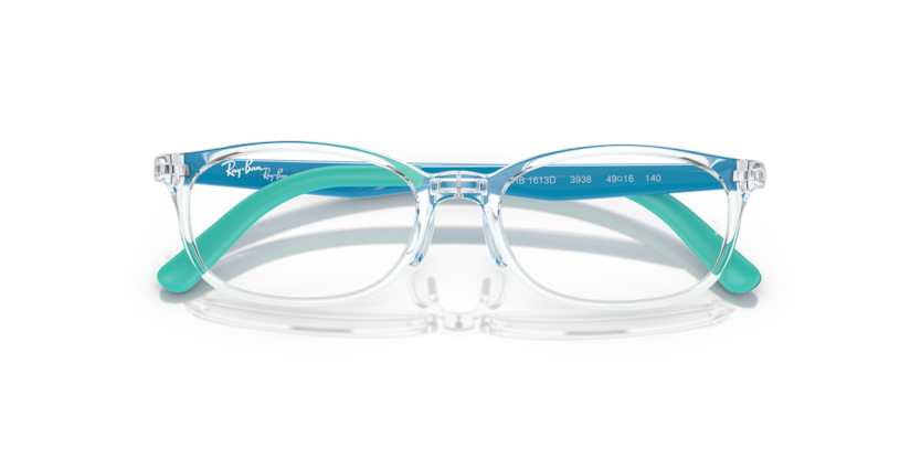 0RY1613D - Ray - Ban Junior Vista - Transparent - (Transparent 3938) - 49 - 16 - 140 MM - Ardor Eyewear 8056597848374