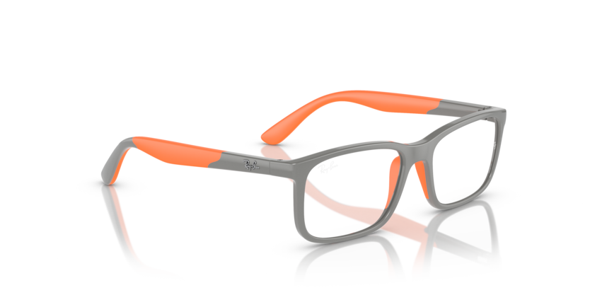 Grey On Orange - 0RY1621 8056597843201 Ray-Ban Junior Vista Eyeglasses Kids Unisex Rectangle