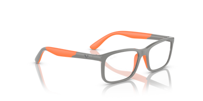 Grey On Orange - 0RY1621 8056597843201 Ray-Ban Junior Vista Eyeglasses Kids Unisex Rectangle