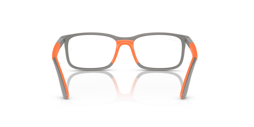 Grey On Orange - 0RY1621 8056597843201 Ray-Ban Junior Vista Eyeglasses Kids Unisex Rectangle