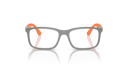 Grey On Orange - 0RY1621 8056597843201 Ray-Ban Junior Vista Eyeglasses Kids Unisex Rectangle