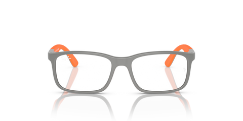 Grey On Orange - 0RY1621 8056597843201 Ray-Ban Junior Vista Eyeglasses Kids Unisex Rectangle