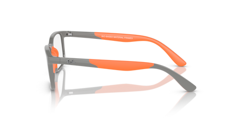 Grey On Orange - 0RY1621 8056597843201 Ray-Ban Junior Vista Eyeglasses Kids Unisex Rectangle