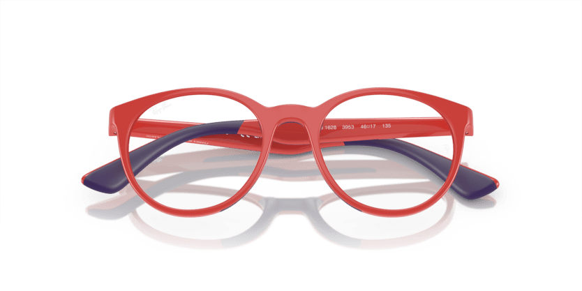 0RY1628 - Ray - Ban Junior Vista - Red - (Red On Blue 3953) - 46 - 17 - 135 MM - Ardor Eyewear 8056597941297