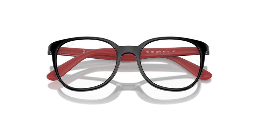 0RY1631 - Ray - Ban Junior Vista - Black - (Black On Red 3928) - 45 - 16 - 130 MM - Ardor Eyewear 8056262096895