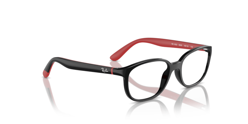 0RY1632 - Ray - Ban Junior Vista - Black - (Black On Red 3928) - 46 - 16 - 130 MM - Ardor Eyewear 8056262047583