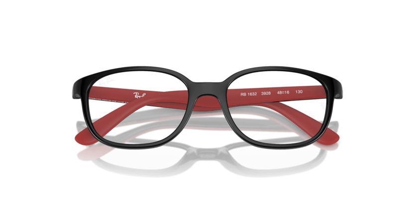 0RY1632 - Ray - Ban Junior Vista - Black - (Black On Red 3928) - 46 - 16 - 130 MM - Ardor Eyewear 8056262047583