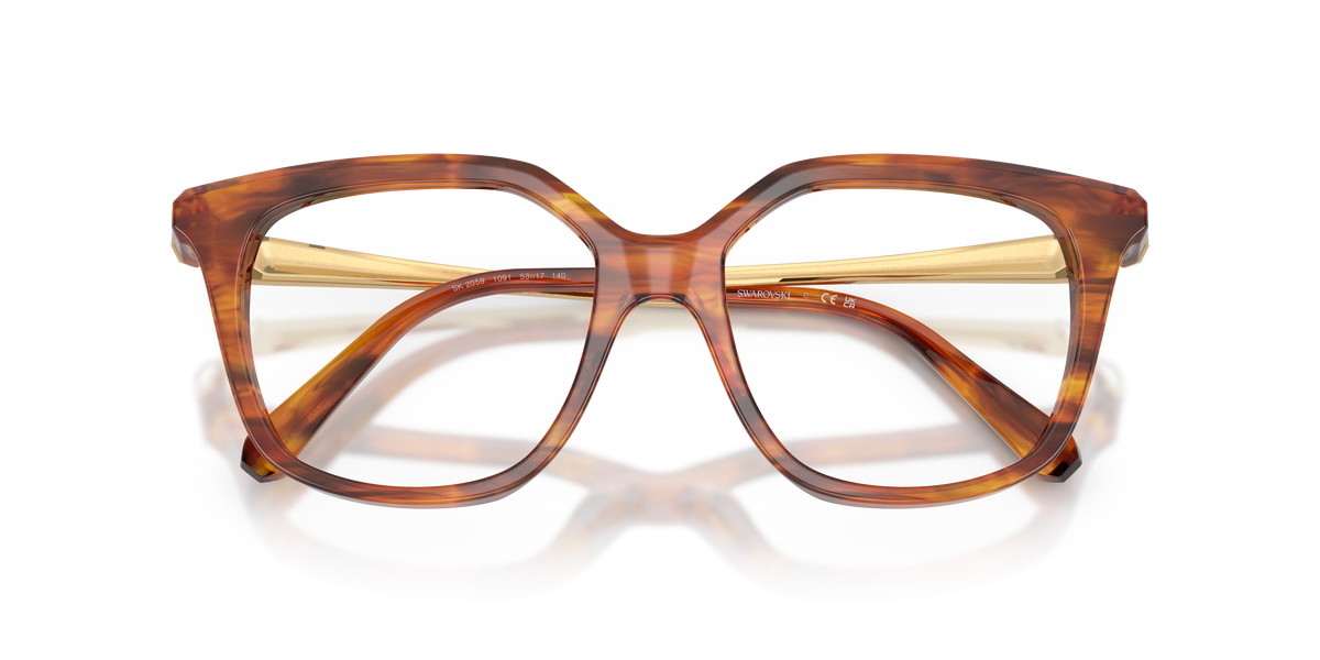 0SK2059 Striped Havana close front view image 5 barcode 8056262843789