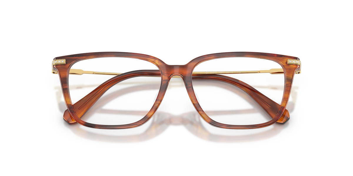0SK2067D Striped Havana close front view image 5 barcode 8056262846032