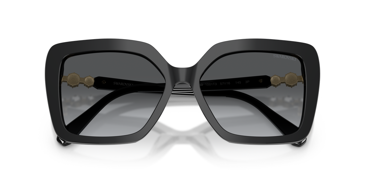 0SK6049 Black / Gradient Grey Polarized (1001T3) close front view image 5 barcode 8056262664315