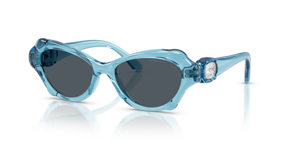 0SK6050 Transparent Light Blue three quarter view image 1 barcode 8056262554838