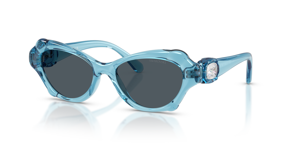 0SK6050 Transparent Light Blue three quarter view image 1 barcode 8056262554838