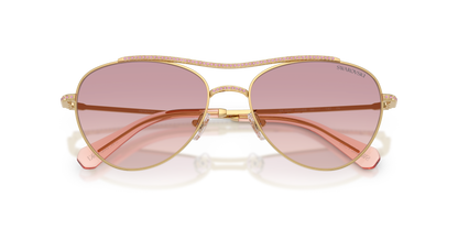 0SK7047 Gold / Brown Gradient Dark Violet (400468) close front view image 5 barcode 8056262940501
