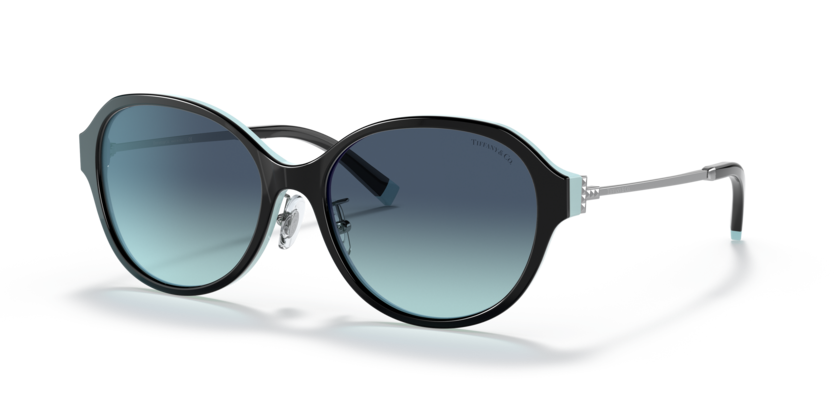 Black On Tiffany Blue - 0TF4181D 8056597386579 Tiffany Sunglasses Woman Round