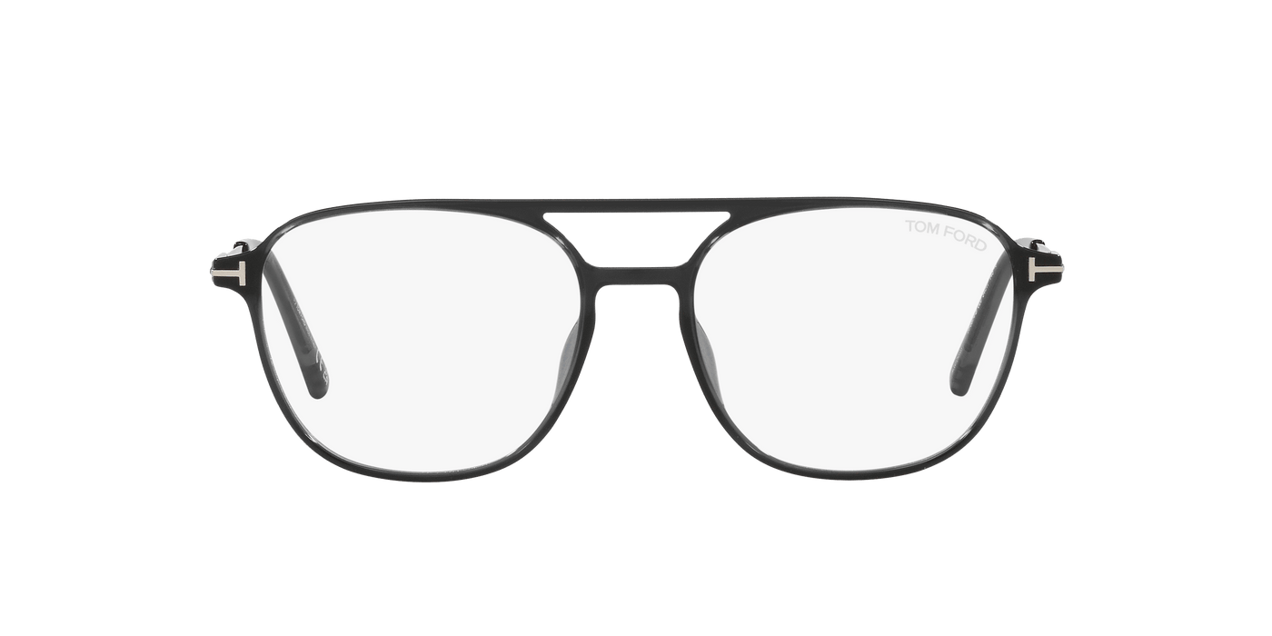 Tom Ford FT5874-B Grey Striped / Shiny Dark Ruthenium 889214415738