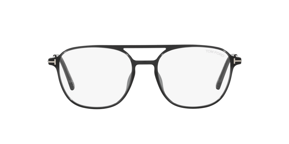 Tom Ford FT5874-B Grey Striped / Shiny Dark Ruthenium 889214415738