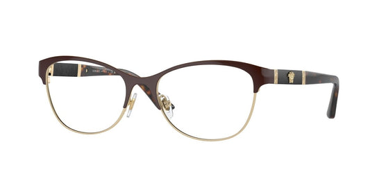 0VE1233Q - Versace - Brown - (Brown/Pale Gold 1344) - 53 - 17 - 140 MM - Ardor Eyewear 8053672613001