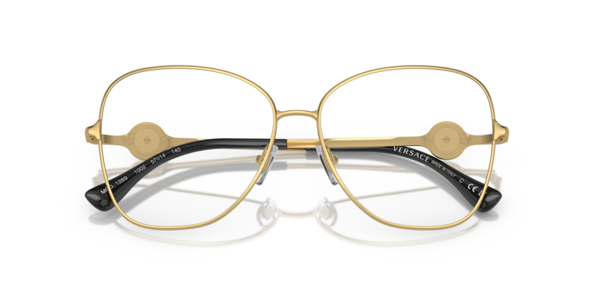 Gold - 0VE1289 8056597832595 Versace Eyeglasses Woman Butterfly