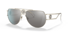 0VE2225 - Versace - (Pale Gold) Light Grey Mirror Silver - 60 - 15 - 140 MM - Ardor Eyewear 8056597220200