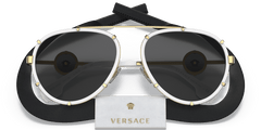 0VE2232 - Versace - (White) Dark Grey - 61 - 18 - 145 MM - Ardor Eyewear 8056597460965