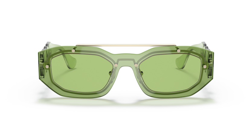 Transparent Light Green - 0VE2235 8056597540759 Versace Sunglasses Man Irregular