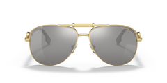 0VE2236 - Versace - (Gold) Polarized Grey Mirror Silver Polarized - 59 - 14 - 140 MM - Ardor Eyewear 8056597555463