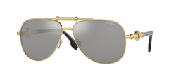 0VE2236 - Versace - (Gold) Polarized Grey Mirror Silver Polarized - 59 - 14 - 140 MM - Ardor Eyewear 8056597555463