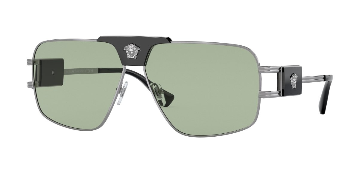 0VE2251 - Versace - (Gunmetal) Green - 63 - 12 - 145 MM - Ardor Eyewear 8056597729826