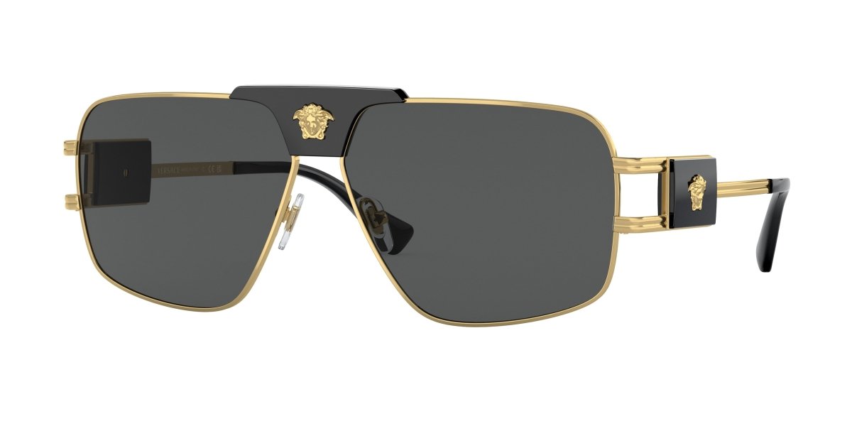 0VE2251 - Versace - (Gold) Dark Grey - 63 - 12 - 145 MM - Ardor Eyewear 8056597729840