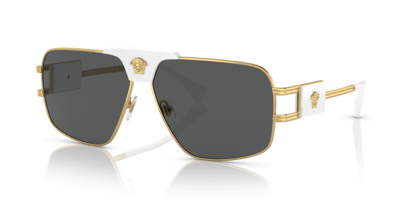 0VE2251 - Versace - Frame: Gold - (Gold 147187) - Lens: Dark Grey - 63 - 12 - 145 MM - Ardor Eyewear 8056597729864