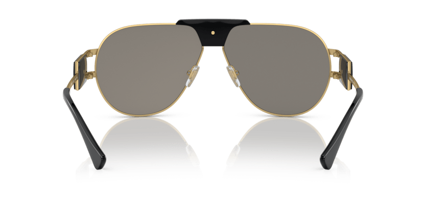 0VE2252 - Versace - (Gold) Light Grey Mirror Silver - 63 - 12 - 145 MM - Ardor Eyewear 8056597729963