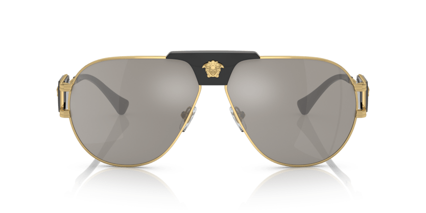 0VE2252 - Versace - (Gold) Light Grey Mirror Silver - 63 - 12 - 145 MM - Ardor Eyewear 8056597729963