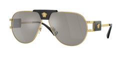 0VE2252 - Versace - (Gold) Light Grey Mirror Silver - 63 - 12 - 145 MM - Ardor Eyewear 8056597729963